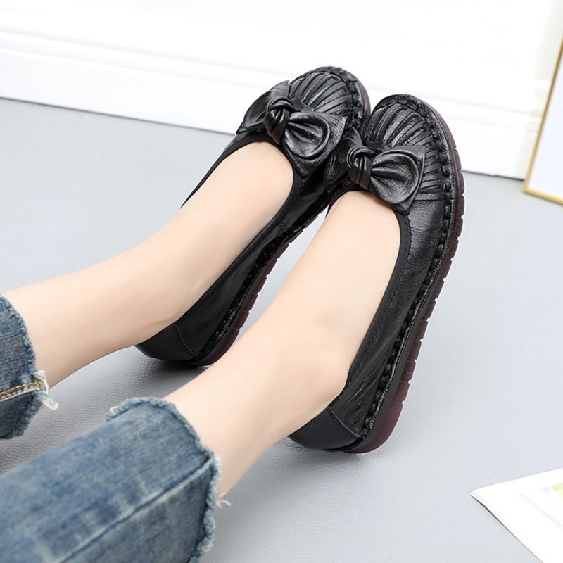 Kvinder Bowknot Decor Non Slip Casual Loafers