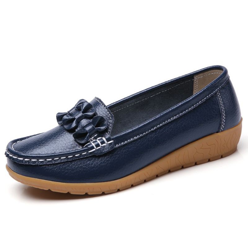 Kvinder Bowknot Stitching Decor Skridsikker Casual Loafers