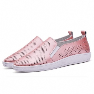 Kvinder Casual Åndbare Loafers Hule Slip-on Blød Sål Flade Sko
