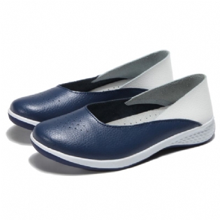 Kvinder Casual Bløde Syninger Slip On Flats Loafers