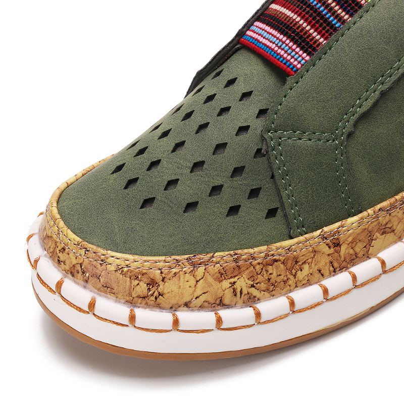 Kvinder Casual Hollow Out Åndbar Slip On Flats