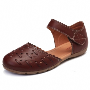 Kvinder Casual Hollow Out Hoop Loop Flats