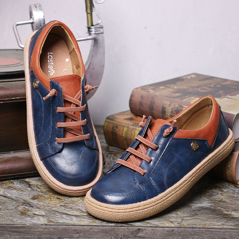Kvinder Elastikbånd Colorblock Casual Flats