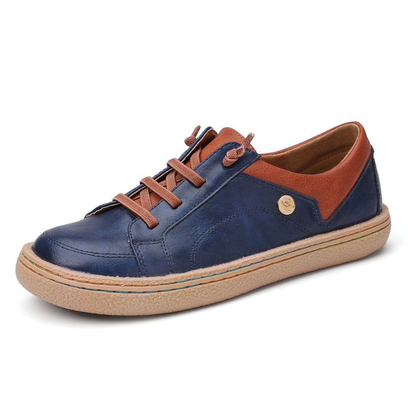 Kvinder Elastikbånd Colorblock Casual Flats