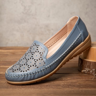Kvinder Floewrs Hollow Non Slip Casual Flat Loafers