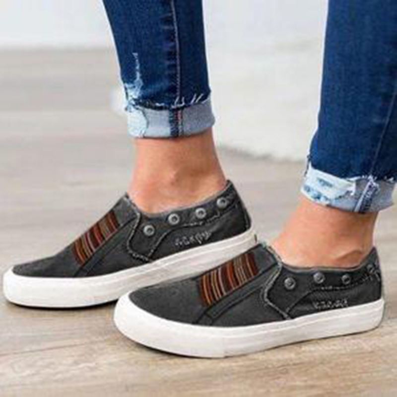 Kvinder Large Size Kvinder Slip On Flat Casual Loafers
