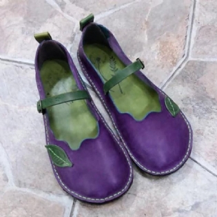 Kvinder Retro Stor Størrelse Spænde Strap Casual Spring Summer Flats