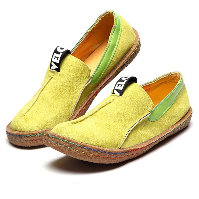 Kvinder Soft Sole Pure Colour Flat Loafers