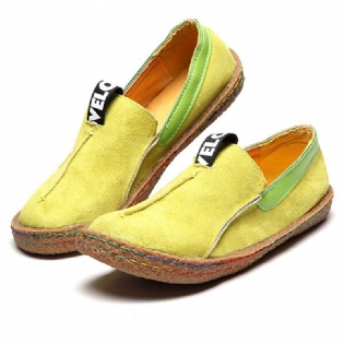 Kvinder Soft Sole Pure Colour Flat Loafers