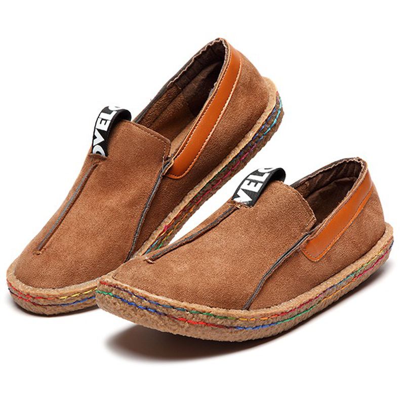 Kvinder Soft Sole Pure Colour Flat Loafers