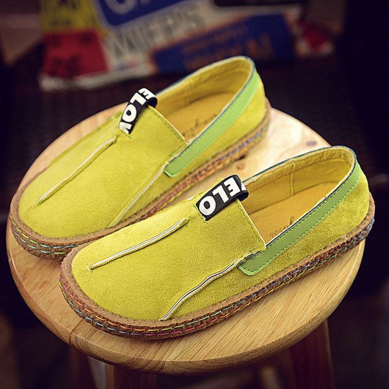 Kvinder Soft Sole Pure Colour Flat Loafers