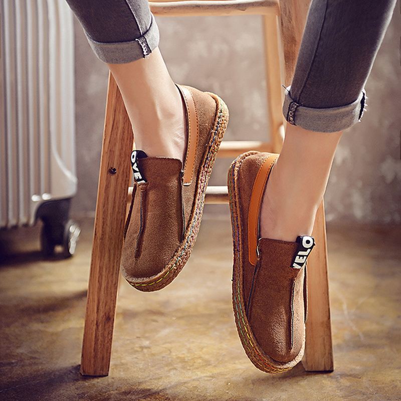 Kvinder Soft Sole Pure Colour Flat Loafers