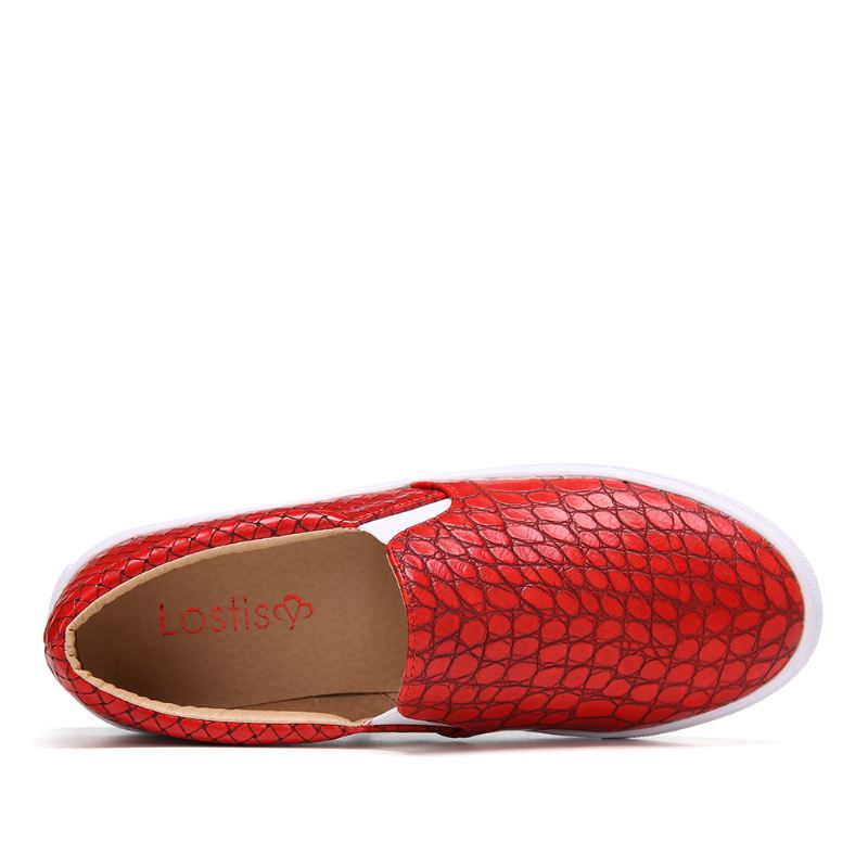 Kvinder Soild Color Stone Med Tryk Flats