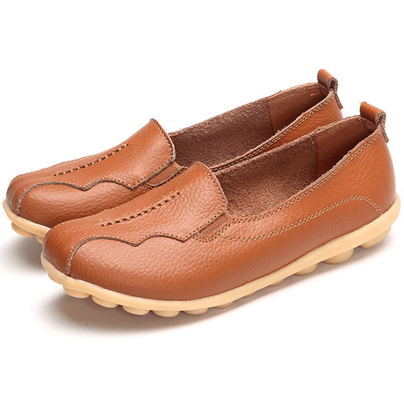 Us Størrelse 5-11 Rund Tå Blød Sål Slip On Flat Loafers