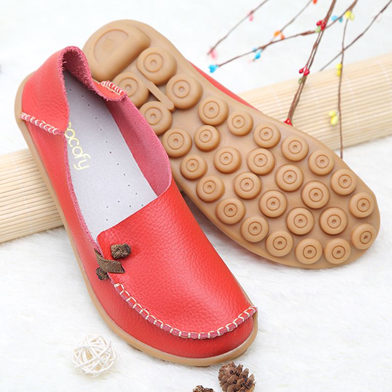 Us Størrelse 5-11 Sko Damer Flats Komfortabel Casual Udendørs Åndbar Slip On Flats Loafers Sko