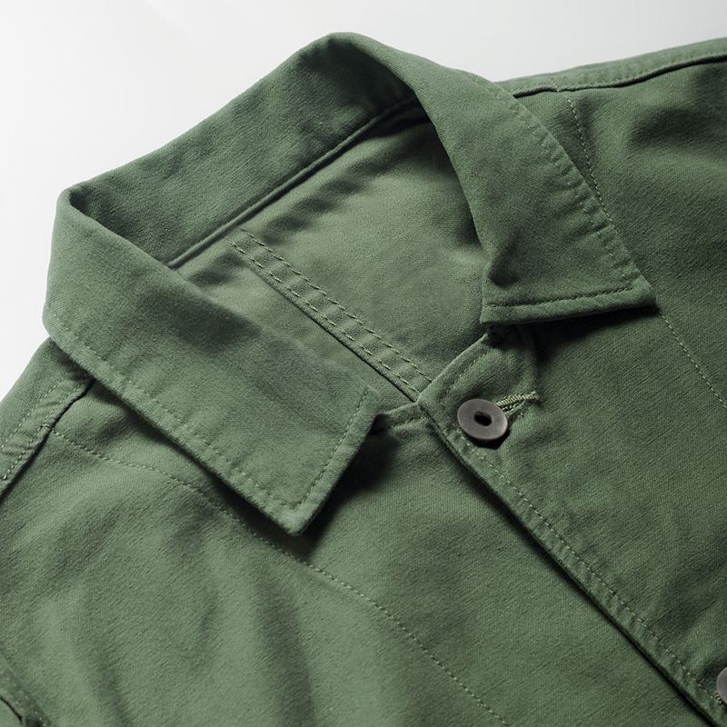 Herre Bomuld Brystlomme Design Vintage Tyk Varm Langærmet Afslappet Jakke