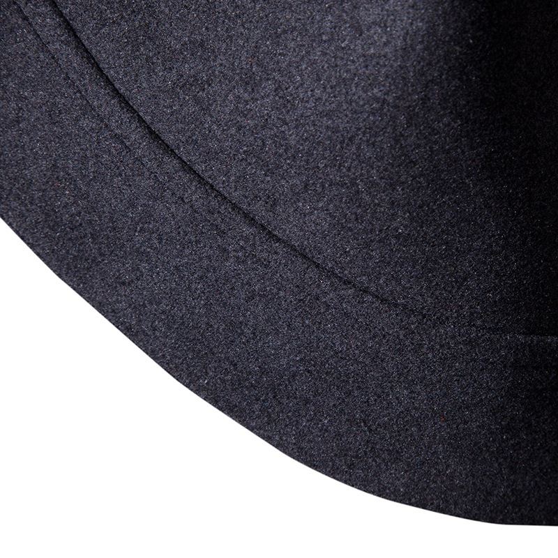 Herre Business Hooded Single Breasted Casual Mid Long Trench Coats