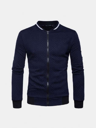Herre Standkrave Lynlås Op Design Sweatshirts