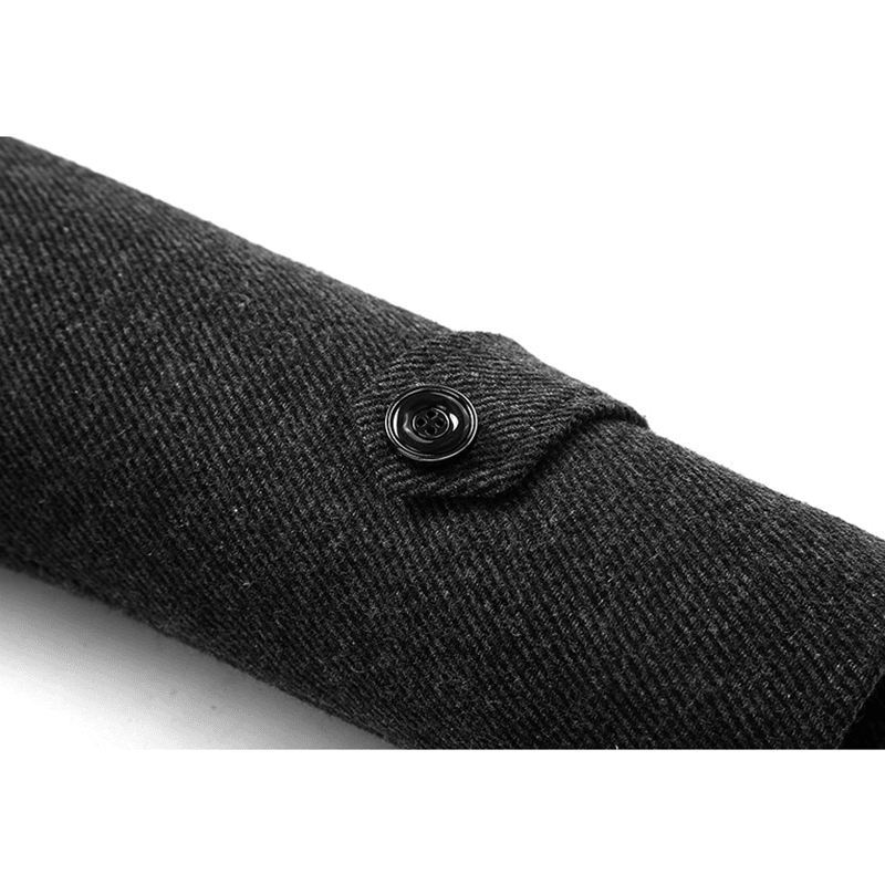 Herremode Casual Standkrave Ulden Jakke Business Tren