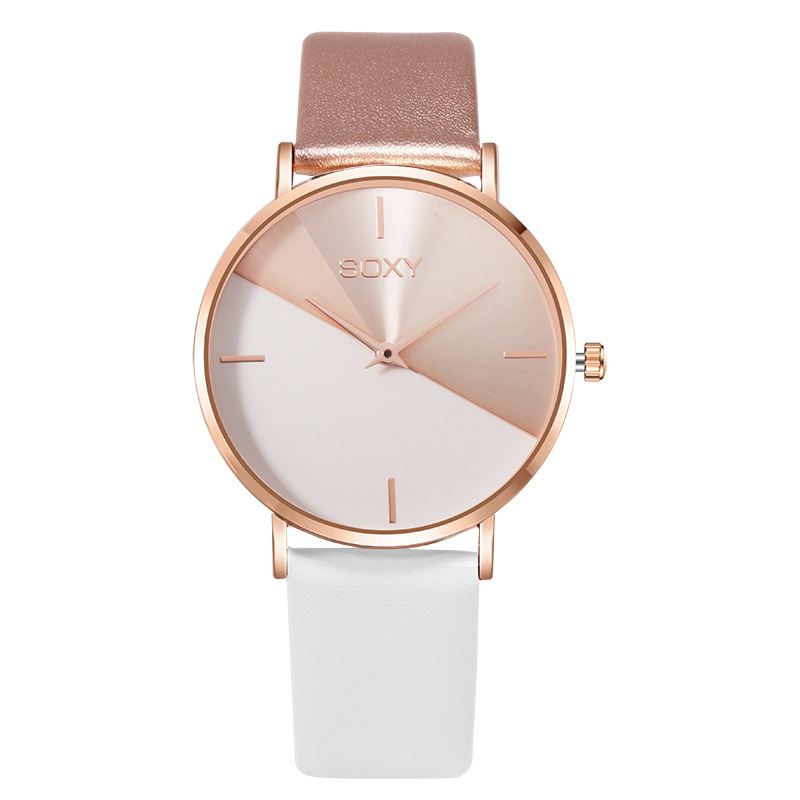 Big Dial Damearmbåndsur Creative Mode Quartz Watch