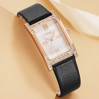 Mode Casual Elegant Rhinestone Dekoration Lysende Display Liv Vandtæt Kvinder Quartz Watch