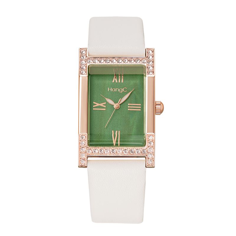 Mode Casual Elegant Rhinestone Dekoration Lysende Display Liv Vandtæt Kvinder Quartz Watch