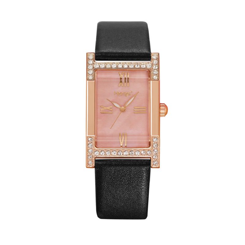 Mode Casual Elegant Rhinestone Dekoration Lysende Display Liv Vandtæt Kvinder Quartz Watch
