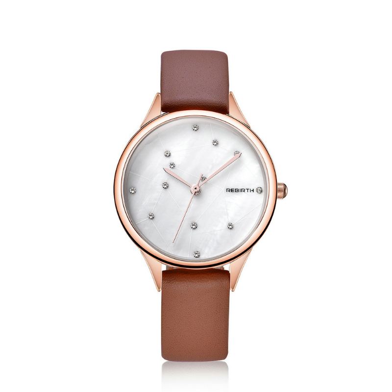 Starry Sky Kvinder Armbåndsur Rose Gold Case Quartz Watch