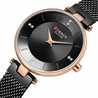 Ultra Tynd Urskive Elegant Design Dame Watch Fuldt Steel Quartz Watch