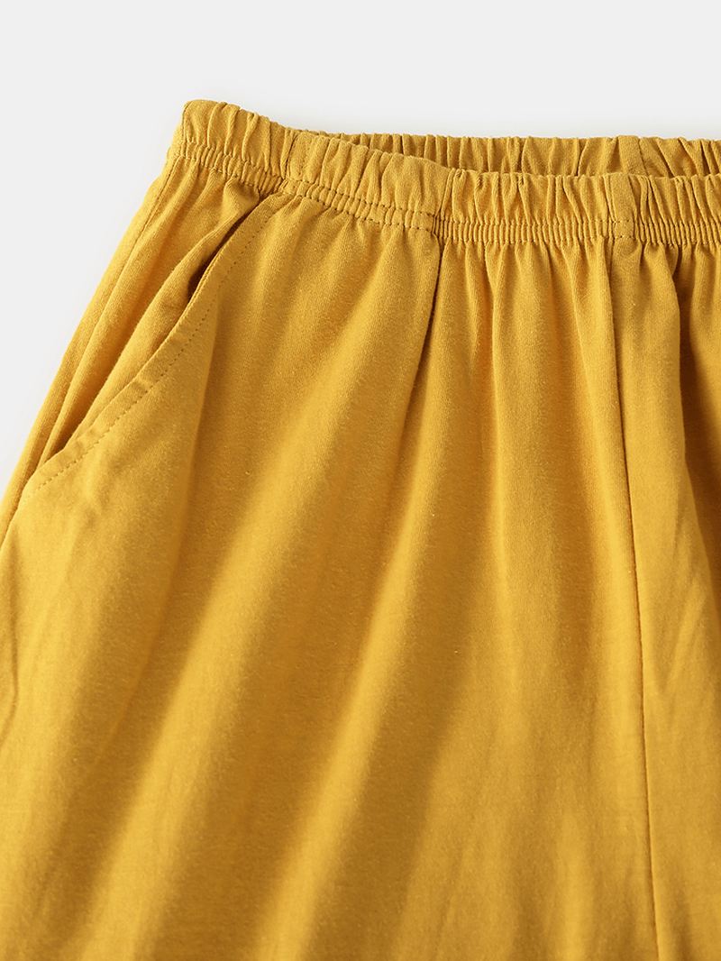 Kvinder Bomuld Tegneserie Musetryk Pullover Elastisk Taljelomme Løse Bukser Hjemmepyjamassæt