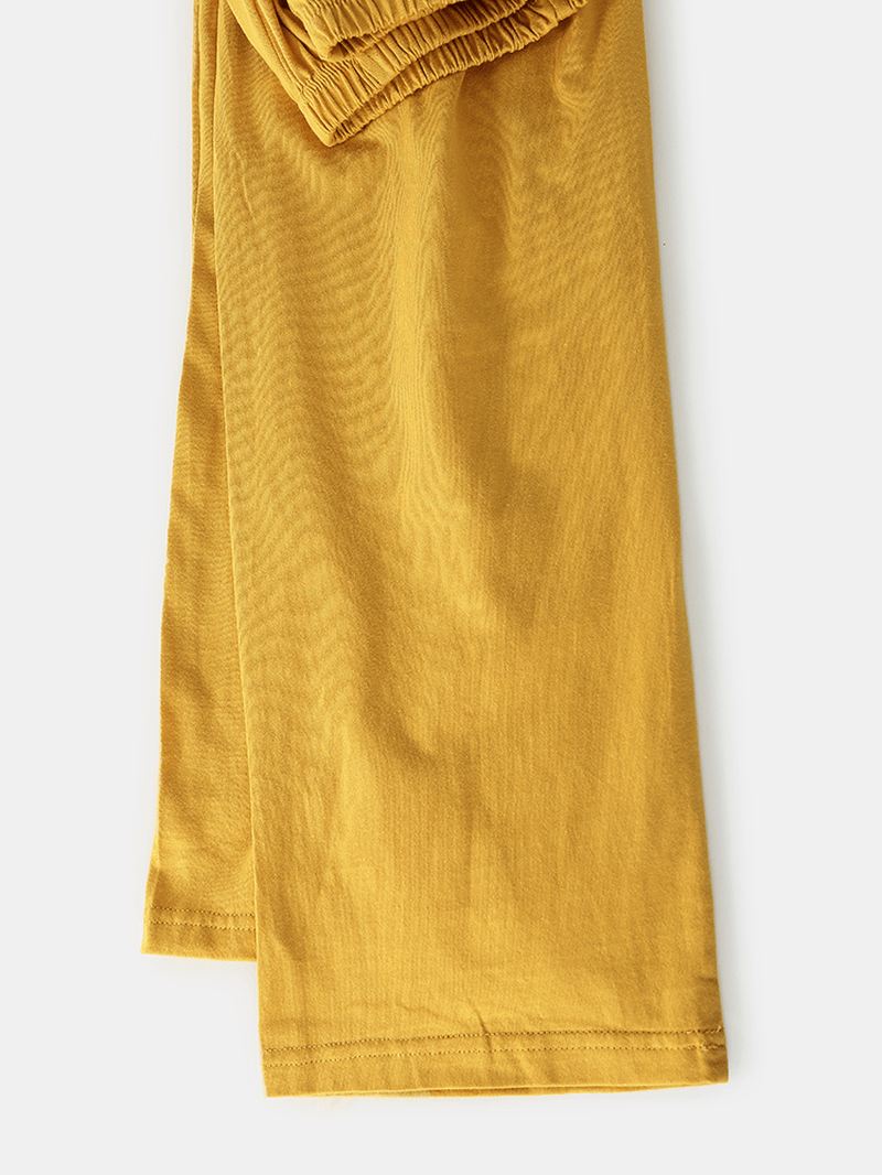 Kvinder Bomuld Tegneserie Musetryk Pullover Elastisk Taljelomme Løse Bukser Hjemmepyjamassæt