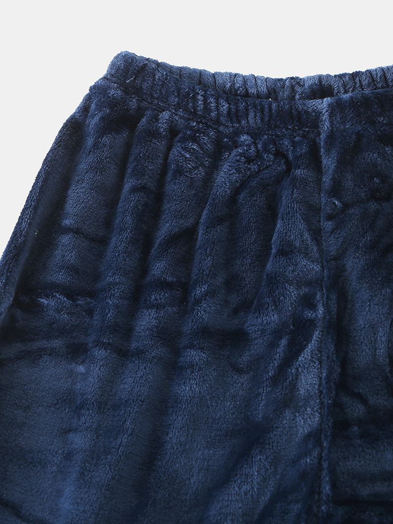 Kvinder Plus Størrelse Stribet Sødt Hvalmønster Flannel Rund Hals Casual Hjemmepyjamassæt
