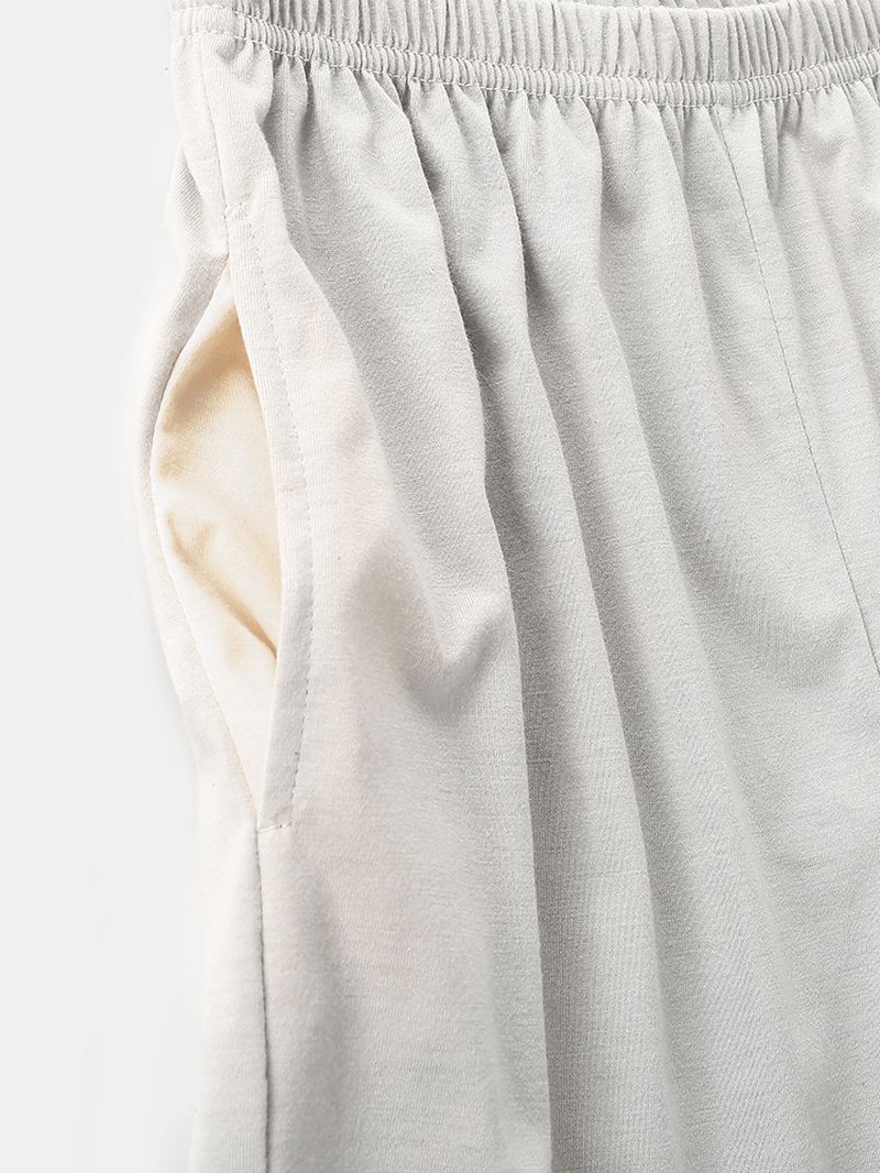 Kvinder Tegneserie Bjørnemønster Brevtryk Raglanærmet Pullover Pocket Bukser Hjemmepyjamassæt