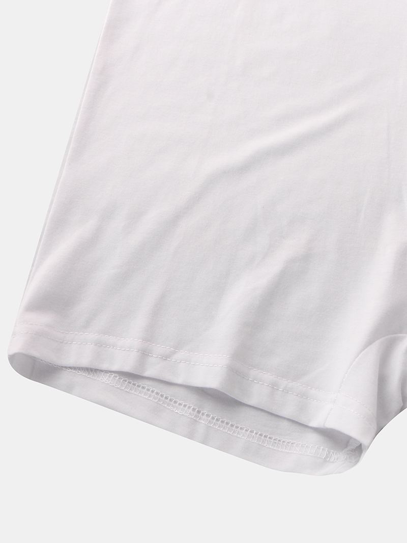 Mænd Mode Med Tryk Bomuld Ærmeløs Jumpsuit Sport Hjem Nattøj
