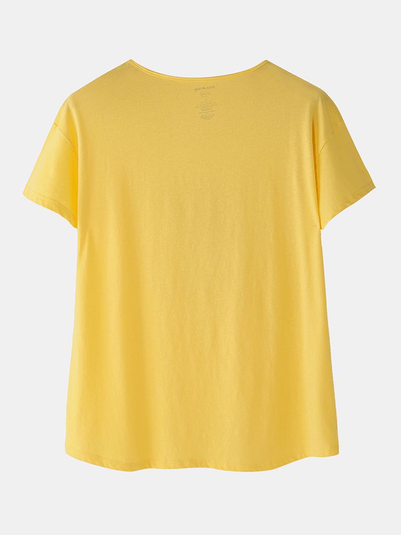 Plus Size Kvinder Funny Tegneserie Dyr Alpaca Med Tryk Kortærmet Softies Hjemmepyjamas Sæt