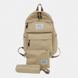 3 Stk Casual Rygsæk Skuldertaske Crossbody Taske Til Mænd Kvinder