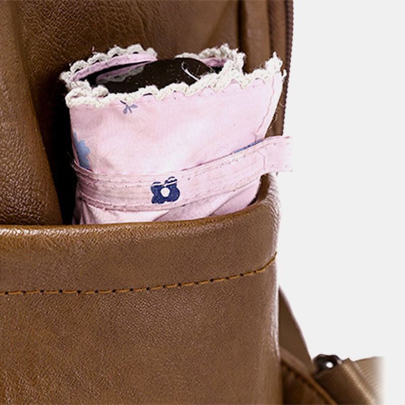 Kvinder Anti-theft Rygsæk Multifunktionstaske Tassel Zipper Bag
