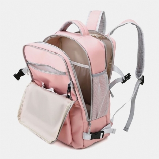 Kvinder Nylon Multi-pocket Sko Rum Rygsæk Multifunktion Stor Kapacitet Rejsetaske