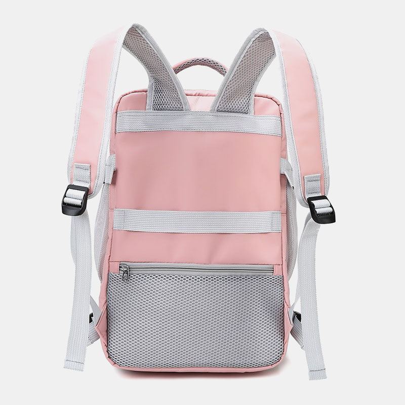 Kvinder Nylon Multi-pocket Sko Rum Rygsæk Multifunktion Stor Kapacitet Rejsetaske