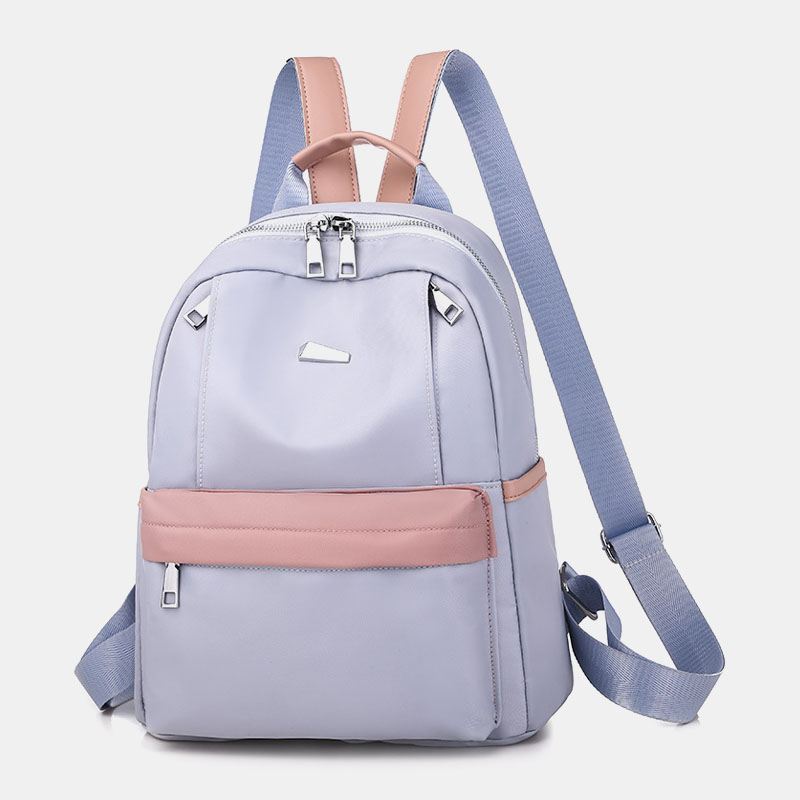 Kvinder Patchwork Skoletaske Laptop Rygsæk Rygsæk Daypack