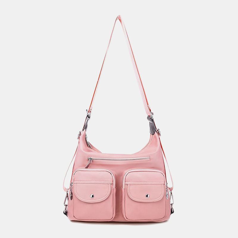Kvinder Vandtæt Multi-carry Multi-pocket Solid Crossbody Bag Rygsæk