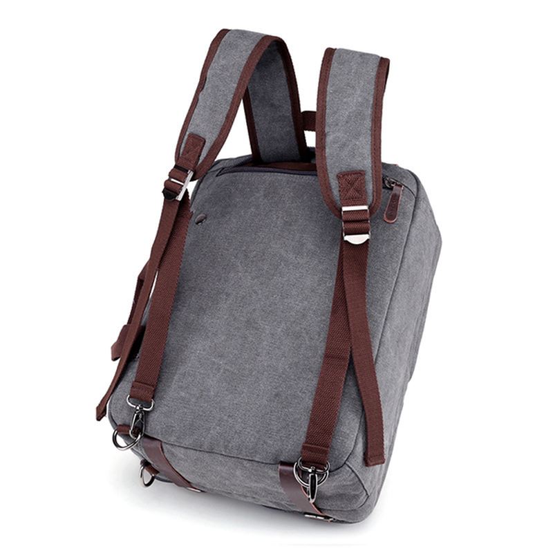 Mænd 3-konvertible Håndtaske Vintage Crossbody Skuldertaske Rejserygsæk