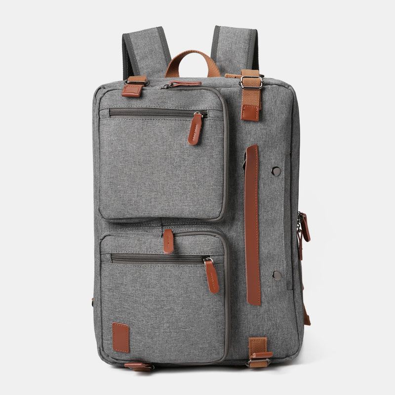 Mænd Casual Multicarry Stor Kapacitet 15.6/17 Tommer Bærbar Taske Rygsæk Multi-pocket Crossbody Taske