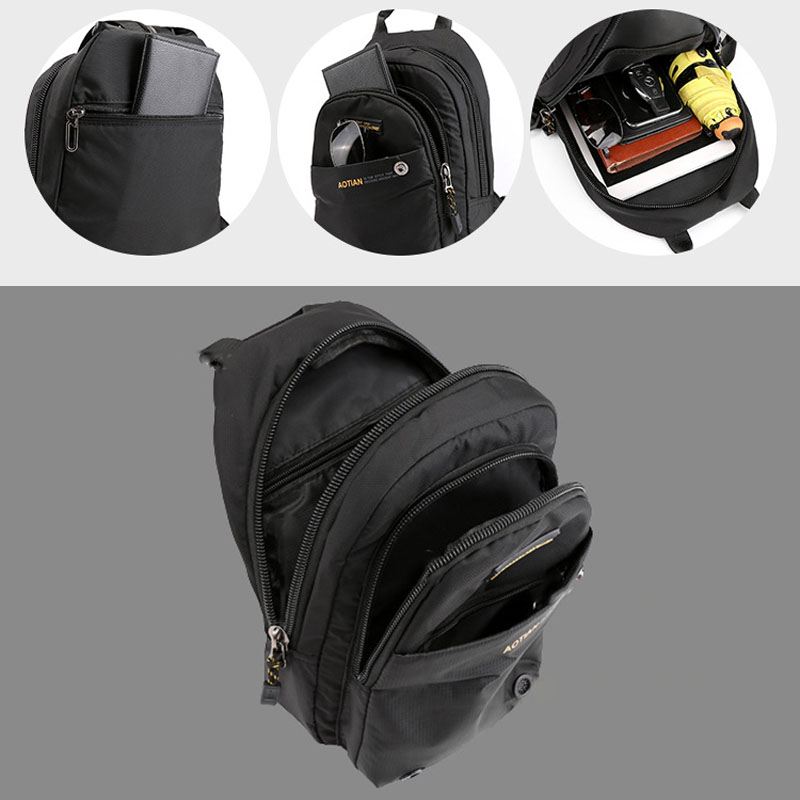 Mænd Multifunktionel Rygsæk Vandtæt Multi-carry Crossbody Bag Rygsæk