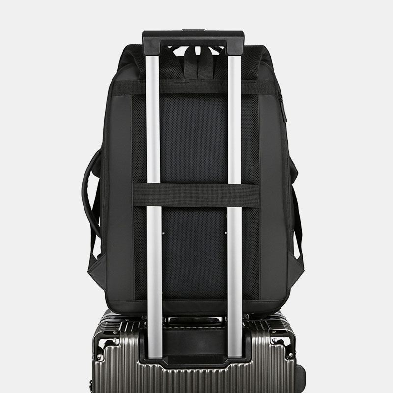 Mænd Oxford 15.6 Tommer Usb Opladning Multi-pocket Business Laptop Taske Rygsæk