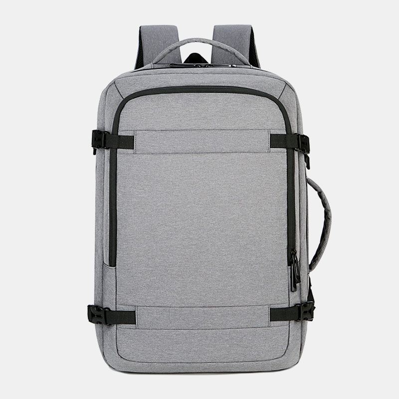 Mænd Polyester 15.6 Tommer Usb-opladning Anti-tyveri Business Laptop Taske Rygsæk