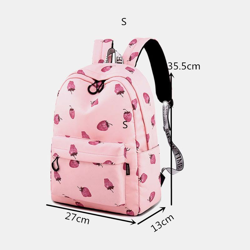 Mønster Letvægts Skolebogtaske 15.6 Tommer Laptop-rygsæk Rygsæk Daypack