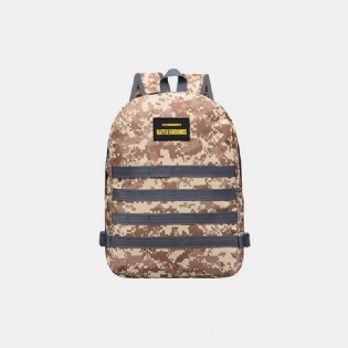 Unisex Camouflage Oxford Cloth Student School Bag Mode Game Trend Rygsæk