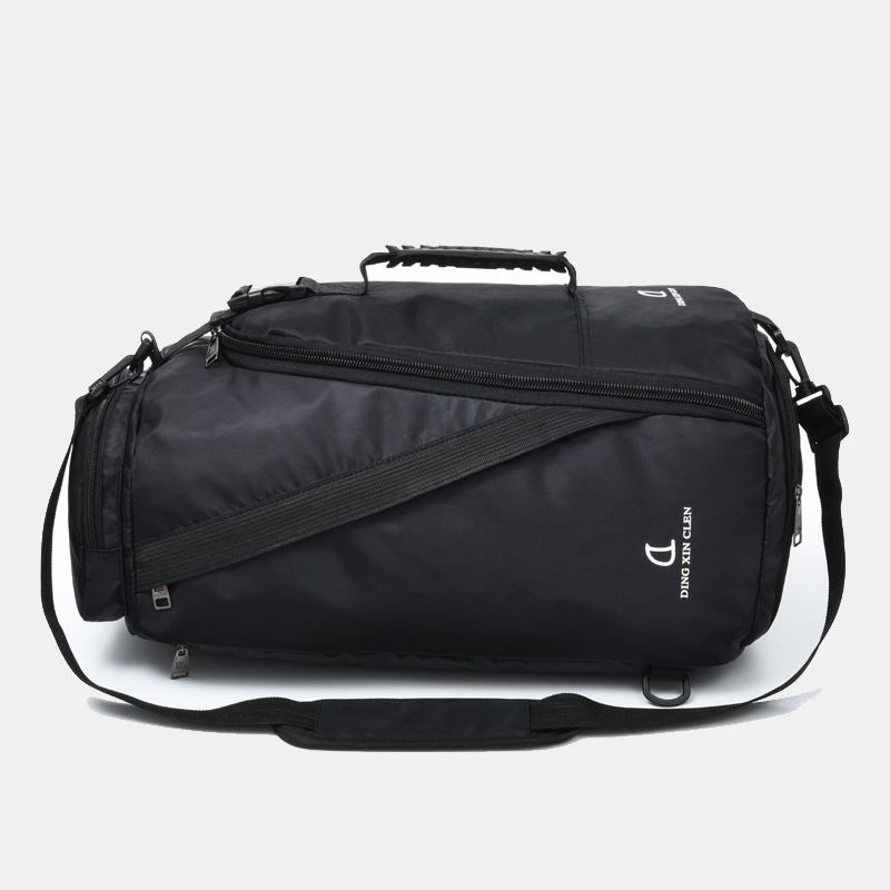 Unisex Nylon Vandtæt Slidfast Udendørs Brie Stor Kapacitet Basketball Opbevaringstaske Rejsetaske Gym Bag Rygsæk