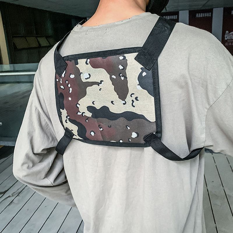 Unisex Oxford Cloth Camouflage Tactical Cool Tooling Vest Udendørs Rygsæk Telefontaske Par Taske